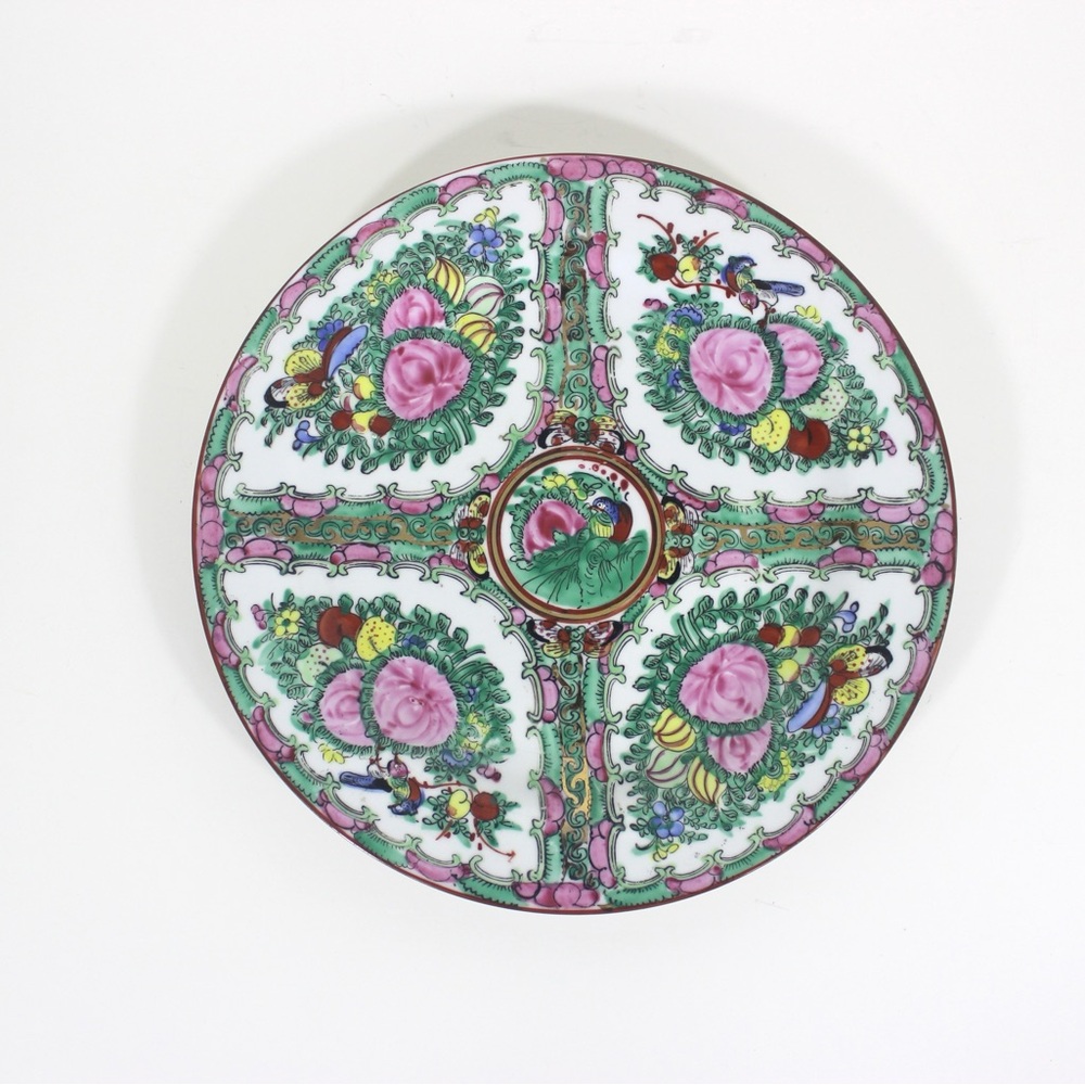Hand Painted Chinese Famille Rose Medallion Plate